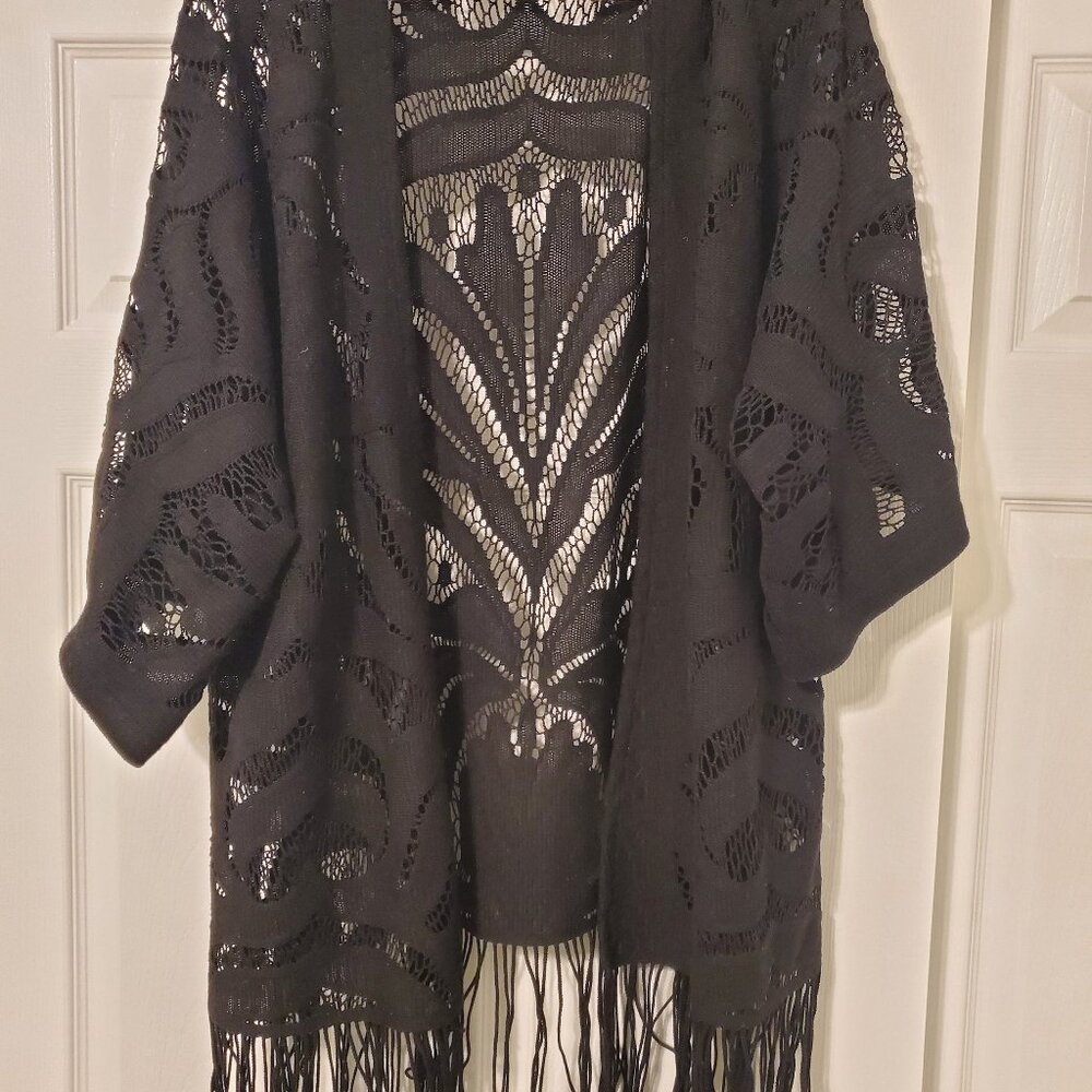 Black Lace Kimono